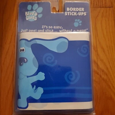 Borde de papel tapiz Blue's Clues 1999 vintage nuevo - 5"x15' 12,7 cm x 4,57 cm Foto 1 de 2