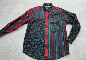 Huntington Ridge Vintage Western Button Up Hemd Floral Southwest 90s Rare Vintage - Bild 1 von 18