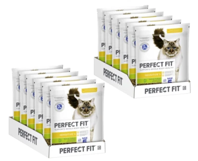 12x750gPerfect Fit Katzenfutter Trockenfutter Sensitive mit Truthahn - Bild 1 von 4