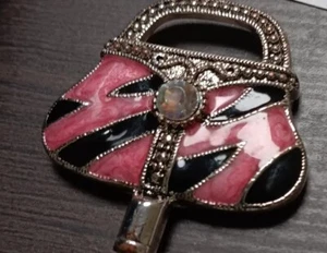 Hängender Geldbeutelhalter rosa schwarz Referenzbild für Zustand - Bild 1 von 9
