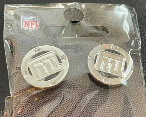 Team Spirit NY New York Giants NFL Team Logo Stud Silver Post Earrings Jewelry Cover