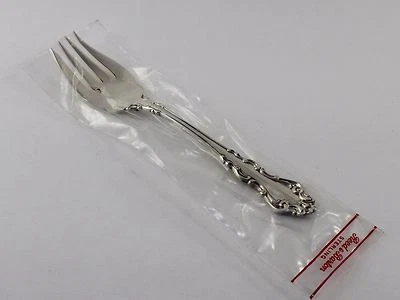 Tenedor de ensalada Reed & Barton barroco español de plata de ley - 6 1/2" - Nuevo Foto 1 de 2