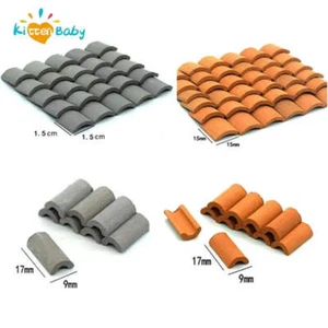 Juego de construcción de tejas en miniatura de 100 piezas mini tejas para casa de muñecas tejas falsas - Imagen 1 de 6