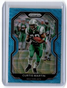 2020 Panini Prizm Blue Wave Curtis Martin /199 New York Jets #35