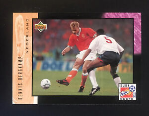 1994 Upper Deck World Cup English/German Inserts Dennis Bergkamp #UD24