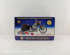 Franklin Mint 1/10 Harley Davidson Lim Ed 2001 Christmas Motorcycle Original Box - Picture 1 of 12