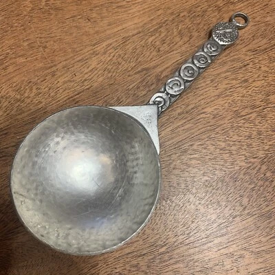 Crosby Taylor Raindrop Swirl Pewter Art Metal Hammered Measuring Third 1/3 CUP - Image 1 of 4