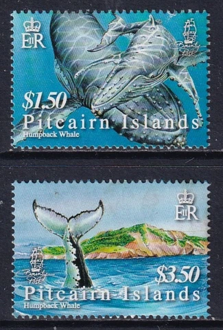 PITCAIRN ISLANDS 2006 Humpback Whales set of 2 SG 721-722 MNH/** Cover