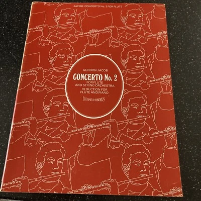 Gordon Jacob- Concerto No.2 for Flute & Piano - dedicated to Trevor Wye - Image 1 of 4