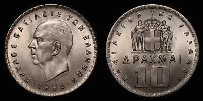 GREECE 1965 Ten 10 Drachmai - Paul I - Image 1 of 3