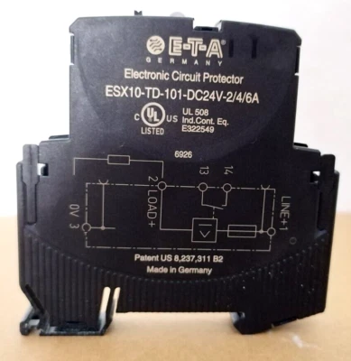 ETA ESX10-TD-101-DC24V-2/4/6A Electronic Circuit Protector - Image 1 of 4