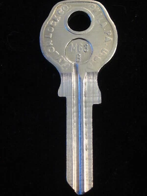 M63B PORSCHE 356A BOSCH Ignition KEY BLANK: E or F code, MERCEDES 300SL, Volvo - Image 1 of 4