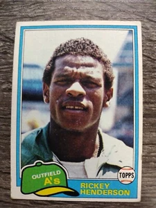 1981 Topps Rickey Henderson guter bis fairer Zustand. - Bild 1 von 2