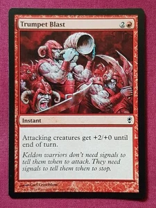 Magic The Gathering CONSPIRACY TRUMPET BLAST red card MTG - Picture 1 of 2