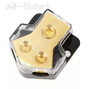 Amplificador de potencia de audio para automóvil divisor de 1 * 0 GA en 2 * 4 GA salida bloque de distribución de 2 vías - Imagen 1 de 10
