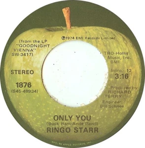 Ringo Starr - Only You Apple 1876 USA 7 Zoll VINYL SINGLE - Bild 1 von 2