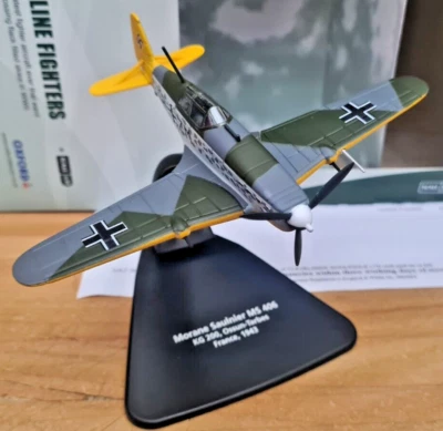 Morane Saulnier 406 KG 200 Francia 1943 S- Scala 1:72 Die Cast - Oxford Aviation - Immagine 1 di 4