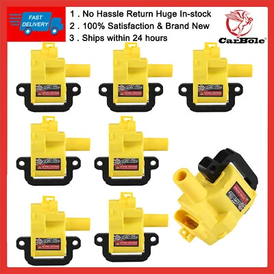 Paquete de 8 bobinas de encendido UF192 aptas para CTS/avalanche 2500/C3500HD/B7 5,7 L 8,1 L V8 Foto 1 de 4