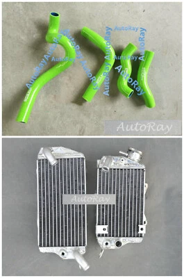 Radiador completo de aluminio + mangueras para Kawasaki KLX650 KLX 650 1993-1996 93 94 95 96 Foto 1 de 4