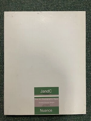 J and C Nuance Grade 2 Fiber 11 X 14”/ 25 sheet Photo Paper Lith Art Darkroom