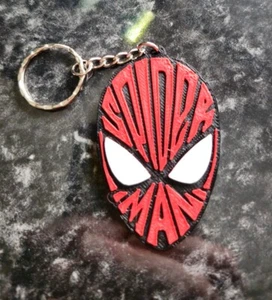 3D Printed Marvel Spiderman Keyring / Keychain - Picture 1 of 1