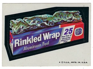 Topps Wacky Packages 1973 cuarta serie 4 envolvente con arrugas casi nuevo - Imagen 1 de 1
