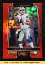 2016 Panini Select Concourse Red Prizm 31/99 Dak Prescott #70 Rookie RC READ