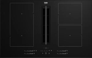PIANO COTTURA CON CAPPA INDUZIONE BEKO HIXI84700UF 82cm IndyFlex ProSmart™ Nero - Foto 1 di 5