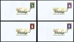 USA, SCOTT # 4425-4428, SET OF 4 FDC COVERS - WINTER HOLIDAYS, DIGITAL COLOR DCP - Picture 1 of 5