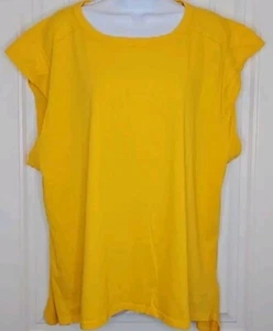 Free People We The Free Size Small Oversized Tshirt Top Yellow New - Picture 1 of 9