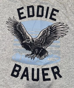 EDDIE BAUER Men’s Long Sleeve Heather Gray Eagle T-Shirt Size XL, NWT - Picture 1 of 6
