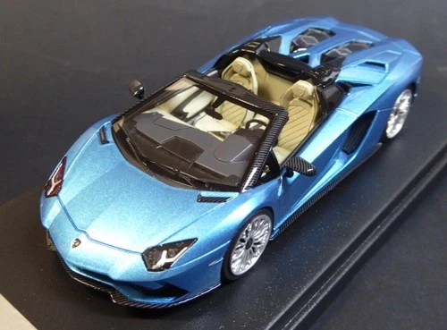 LAMBORGHINI AVENTADOR S ROADSTER BLU AEGIR Looksmart LS482A - Immagine 1 di 1