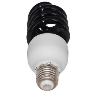 E27 40W 220V Saving Ultraviolet UV Spiral Black Light Lamp Fluorescent Bulb al