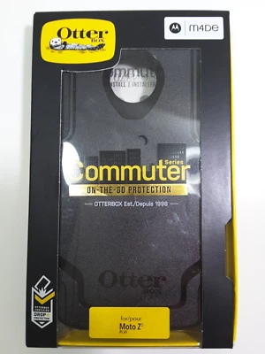 Capa OtterBox Commuter Series original para Moto Z2 Play - Preta - Imagem 1 de 4
