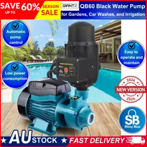 Giantz Auto Peripheral Pump Clean Water Garden Farm Rain Tank Irrigation QB60 - Picture 1 of 9