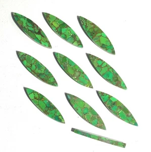 Cabujón natural Arizona verde cobre turquesa piedras preciosas marquesa astrología - Imagen 1 de 8