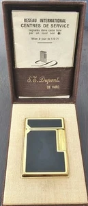 S.DuPont lighter plated gold and Chinese lacquer sizecmL3.5 xh4.5 xp1.2 Original - Foto 1 di 7