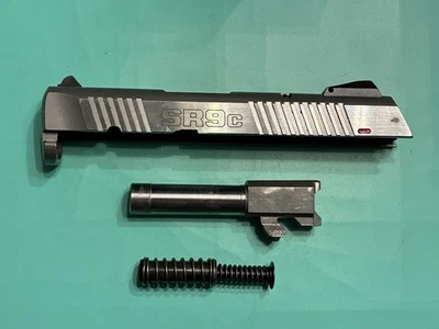 USED OEM RUGER SR9C COMPLETE SLIDE BARREL GUIDE ROD SPRING STAINLESS 9MM COMPACT - Image 1 of 4