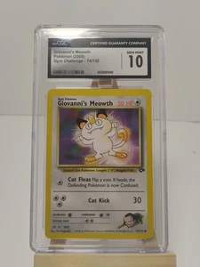 Giovanni’s Meowth Gym Challenge 74/132 Cgc 10 - Imagen 1 de 2