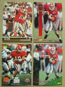 Lote de 4 cartas Eric Zeier Georgia Bulldogs Cleveland Browns - Imagen 1 de 2