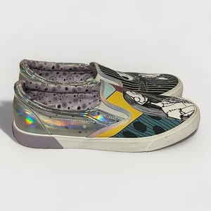 Disney Nightmare Before Christmas Women’s Size 11 Jack and Sally Slip on Shoes - Picture 1 of 5