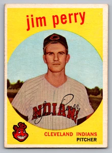 1959 TOPPS #542 JIM PERRY INDIANS ROOKIE - Picture 1 of 3