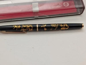 Vintage Wingsung 227 Fountain Pen Gold nib Brushed Steel made in China As new - Picture 1 of 4