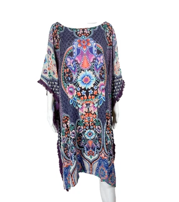 Vestido túnica caftán encubrimiento Johnny Was California Saba talla 2X Plus - NTSF Foto 1 de 4