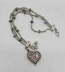 Brighton POWER OF PINK Breast Cancer Bracelet - Pink Crystals - Breast Cancer - Picture 1 of 4