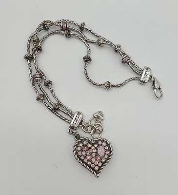 Brighton POWER OF PINK Breast Cancer Bracelet - Pink Crystals - Breast Cancer - Image 1 of 4