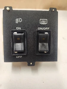 Interruptor de luz antiniebla de fábrica OEM Jeep Cherokee XJ 1984-1996 y bisel de descongelación trasera - Imagen 1 de 8