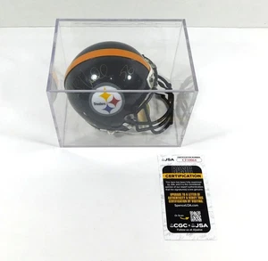 Mini casco de fútbol americano firmado por Mike Vrabel Steelers JSA automático - Imagen 1 de 4