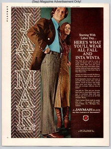 Jaymar Slacks Mens Fall Blazer Trouser Style Promo Vintage 1971 Advertisement - Picture 1 of 5