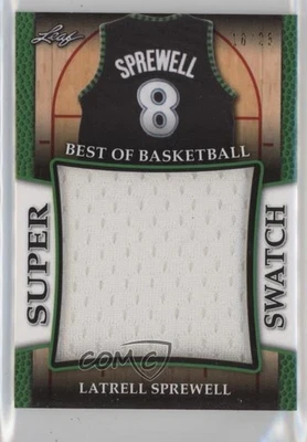 2016 Leaf Best of Basketball Unopened Edition Green /25 Latrell Sprewell #SS-17 - Image 1 of 2